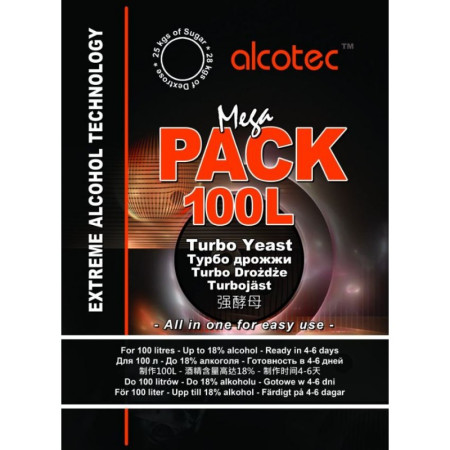 Дрожжи спиртовые Alcotec Mega Pack Turbo 100 L в Сочи