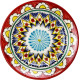 Тарелка плоская 17 см. красный Мехроб в Сочи