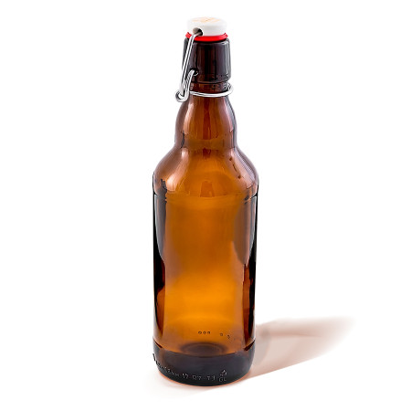 Бутылка темная стеклянная с бугельной пробкой 0,5 литра в Сочи